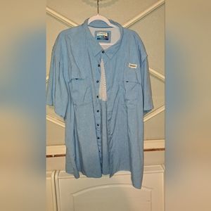 Magellan outdoor Fish Gear Moisture Wicking button down shirt